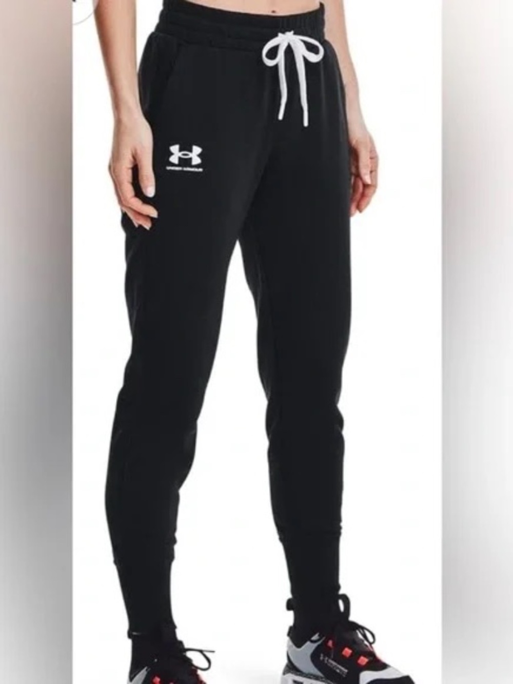 Under Armour Women's Rival FLZ Black jogger Pants